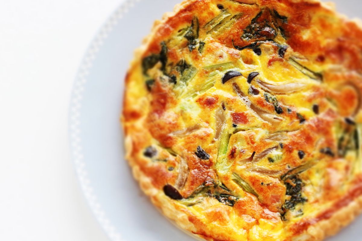 Bacon, Spinach & Feta Quiche