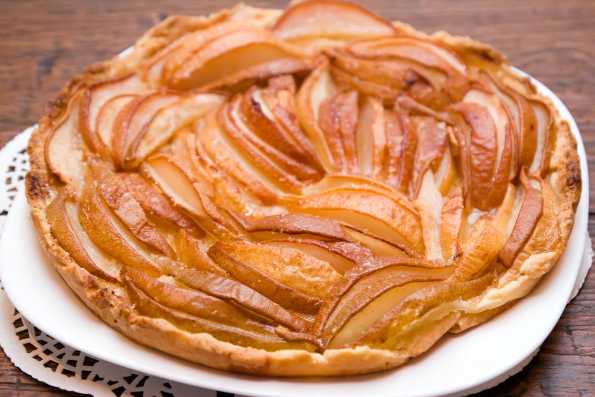 Caramel Pear Pie