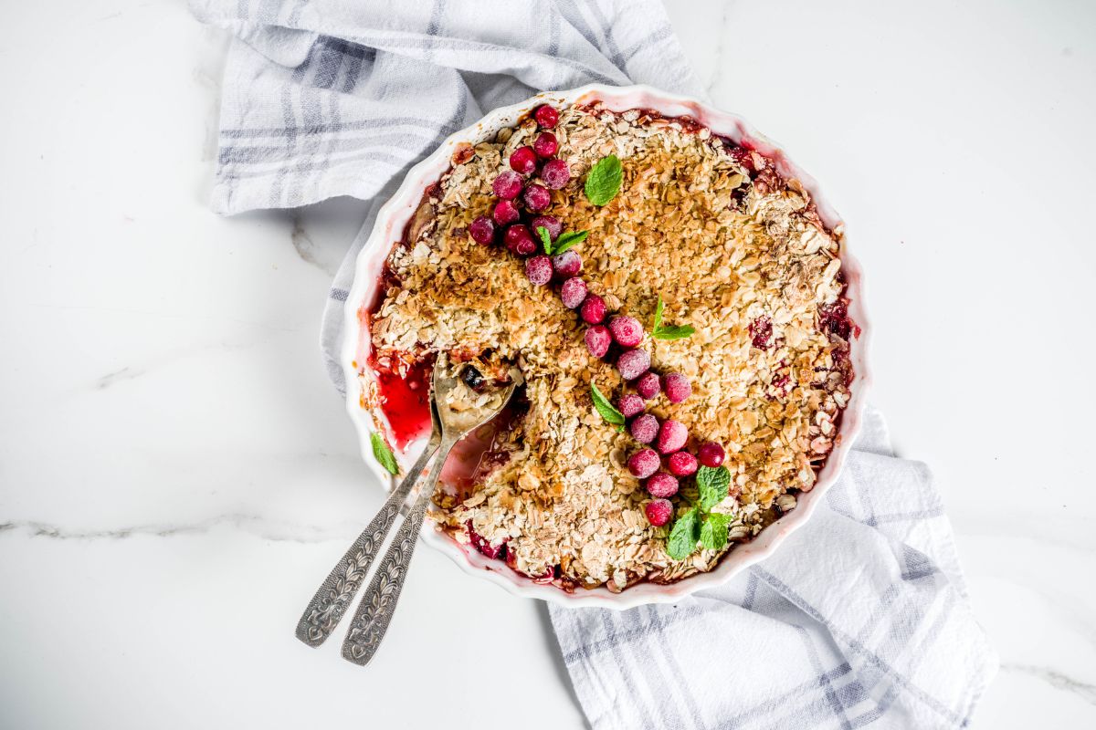 Cranberry Cherry Cobbler Pie