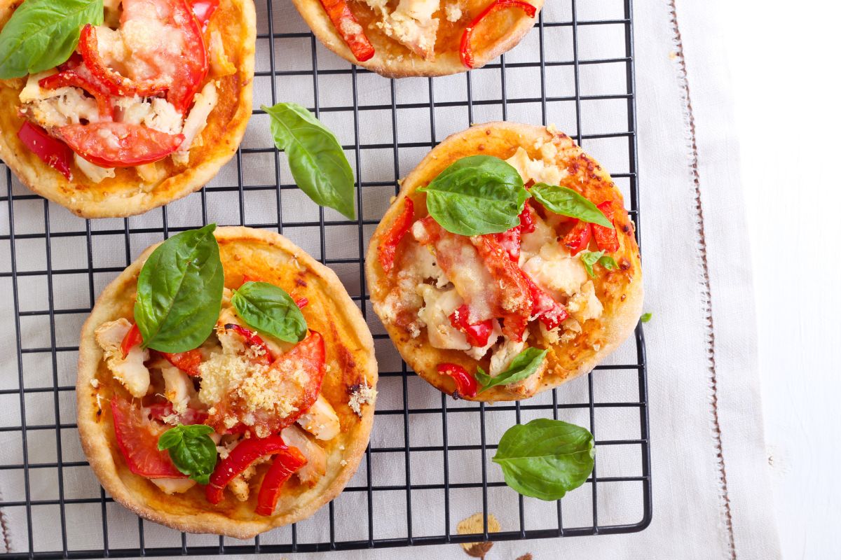 Mini Deep Dish Pizzas