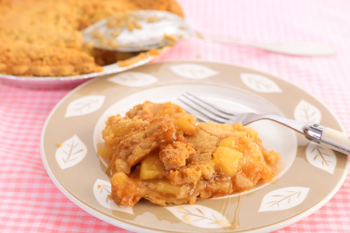 Nectarine Pie With Almond Crumb Topping