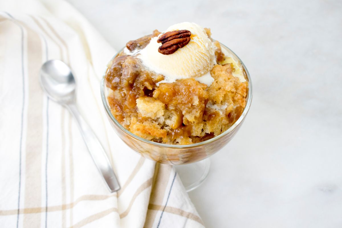 Peanut Butter And Custard Cobbler