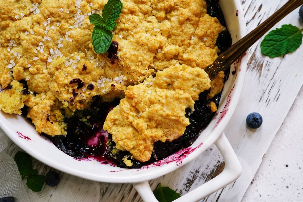 Peanut Butter And Jelly Cobbler