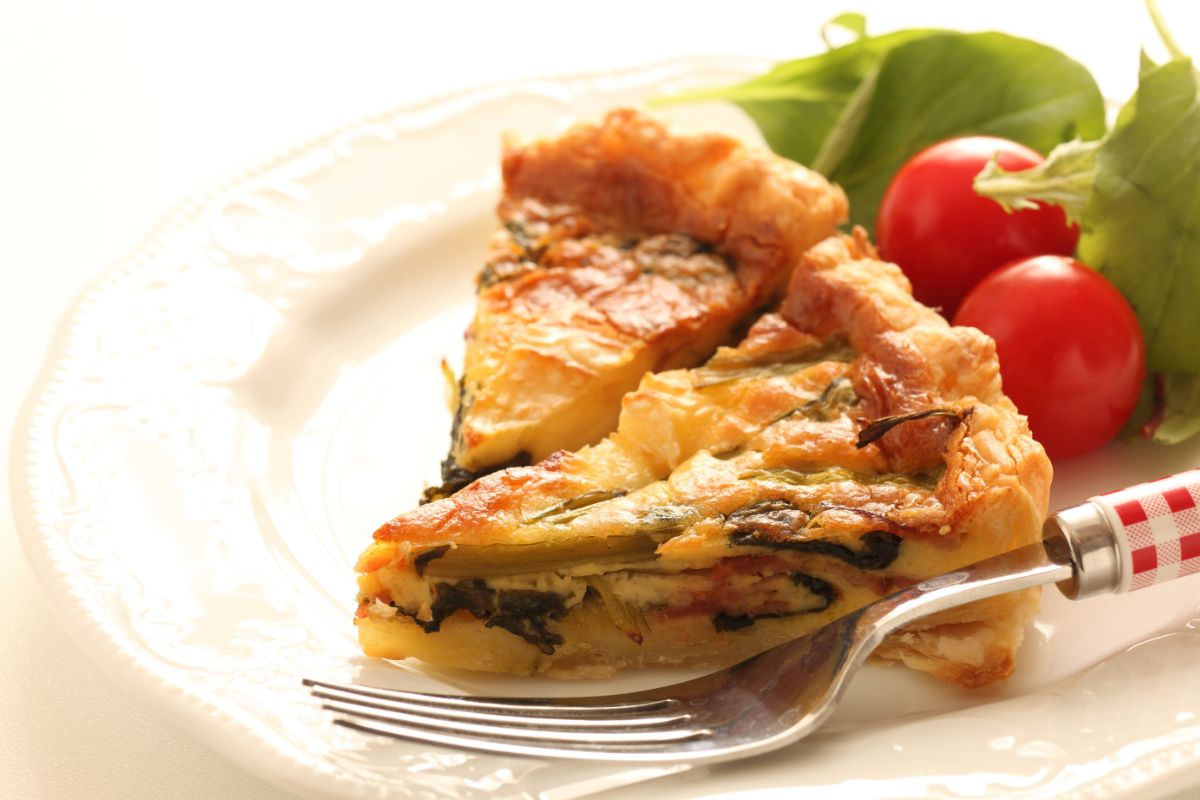 Spinach, Bacon & Onion Quiche