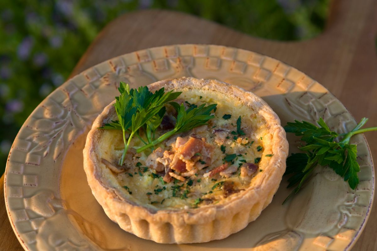 Spinach, Bacon & Parmesan Quiche