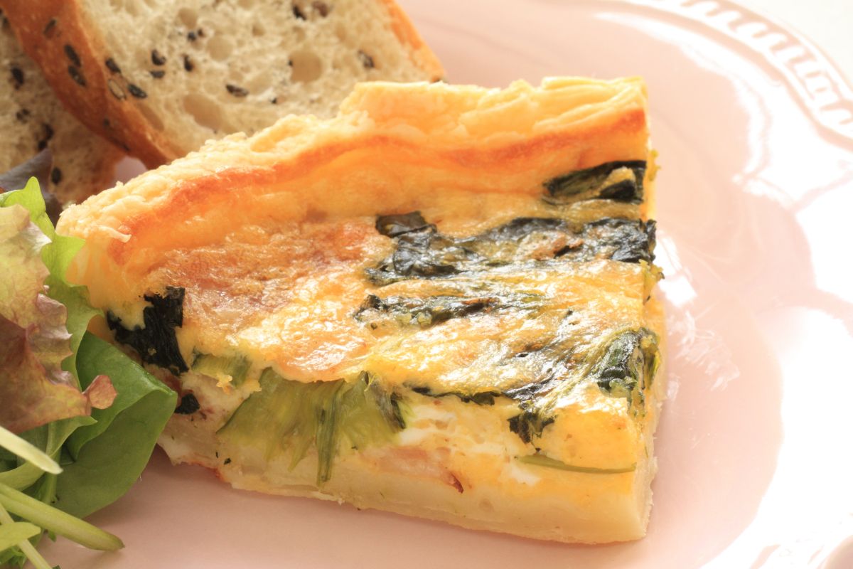 Spinach, Bacon & Swiss Quiche