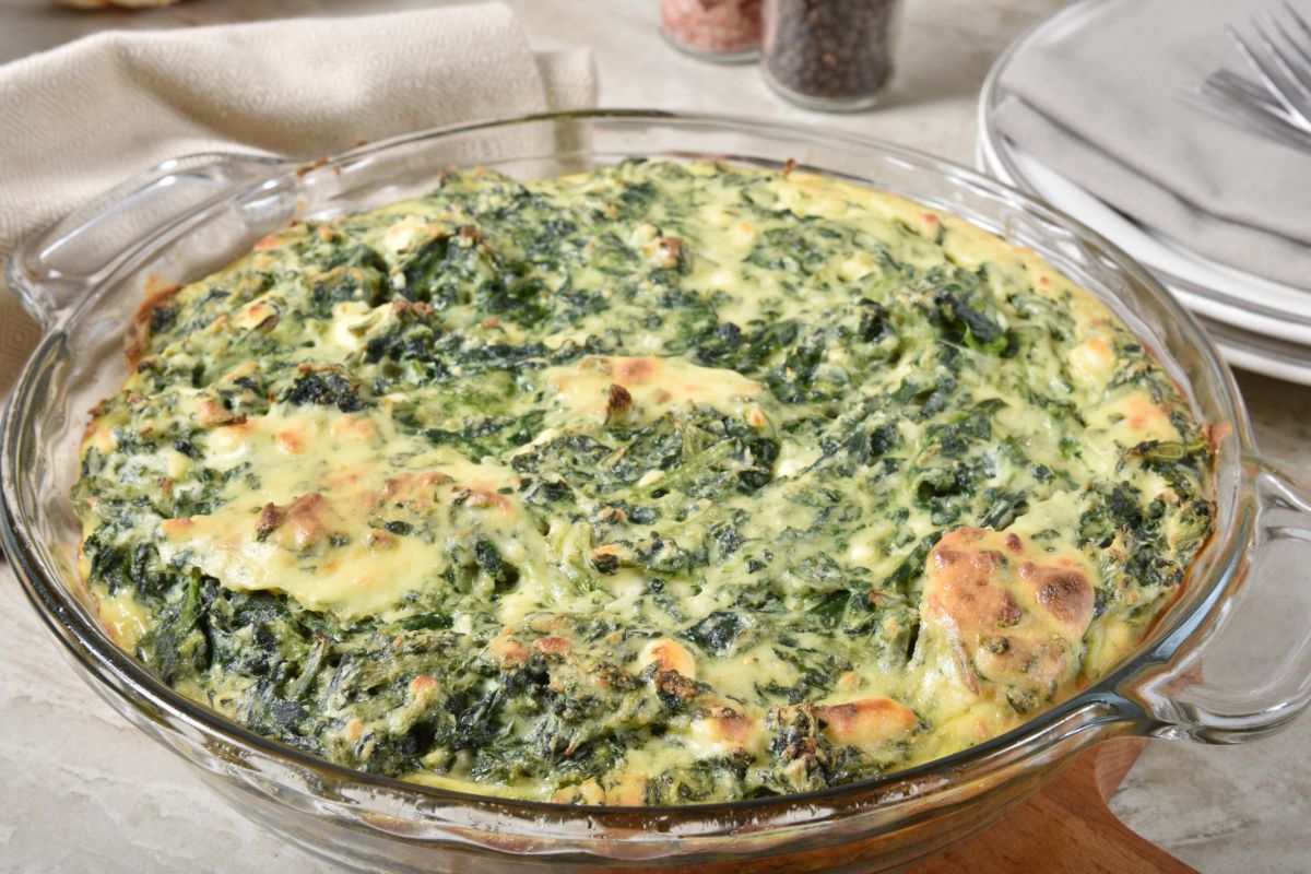 Spinach & Mushroom Quiche