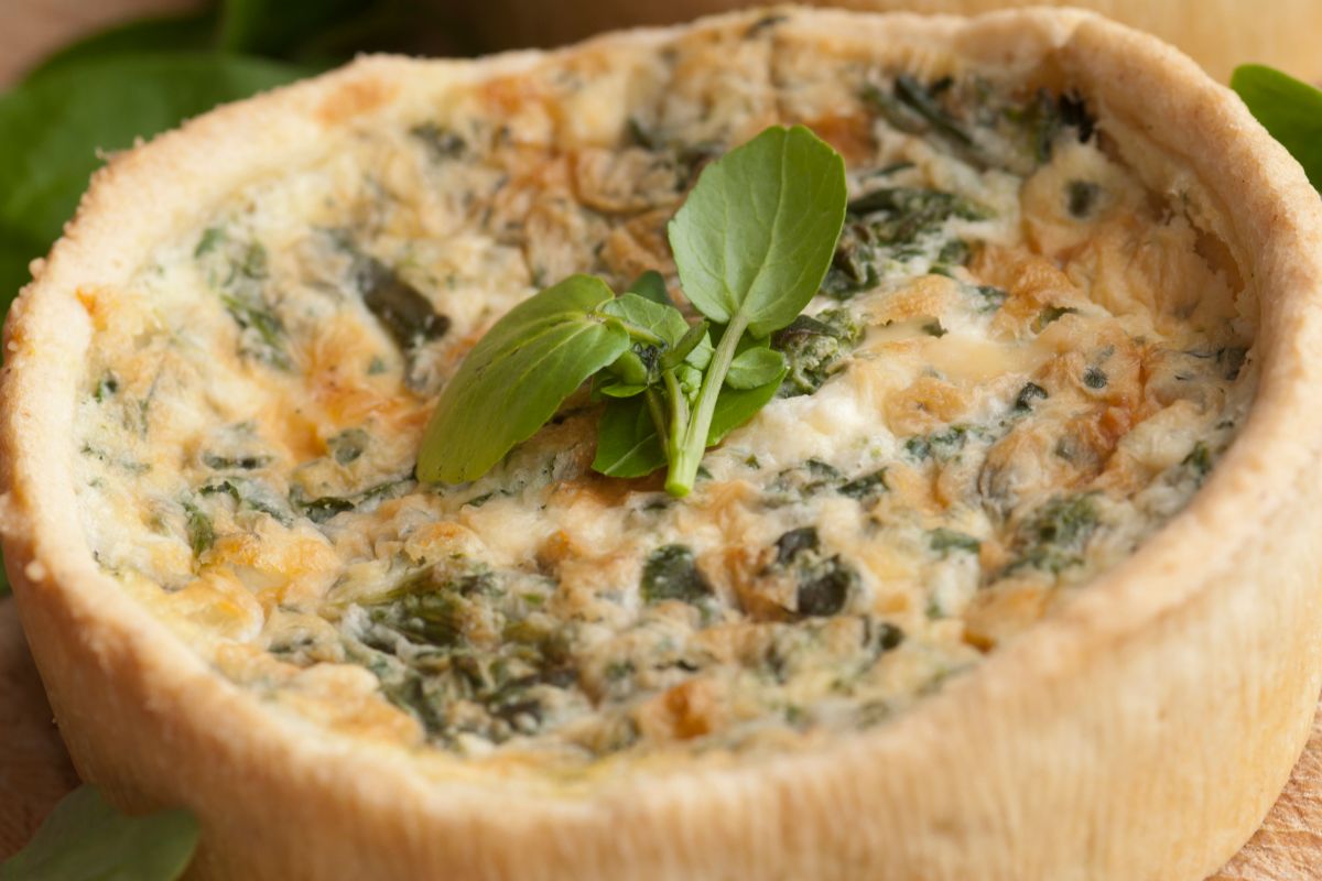 Spinach & Zucchini Quiche