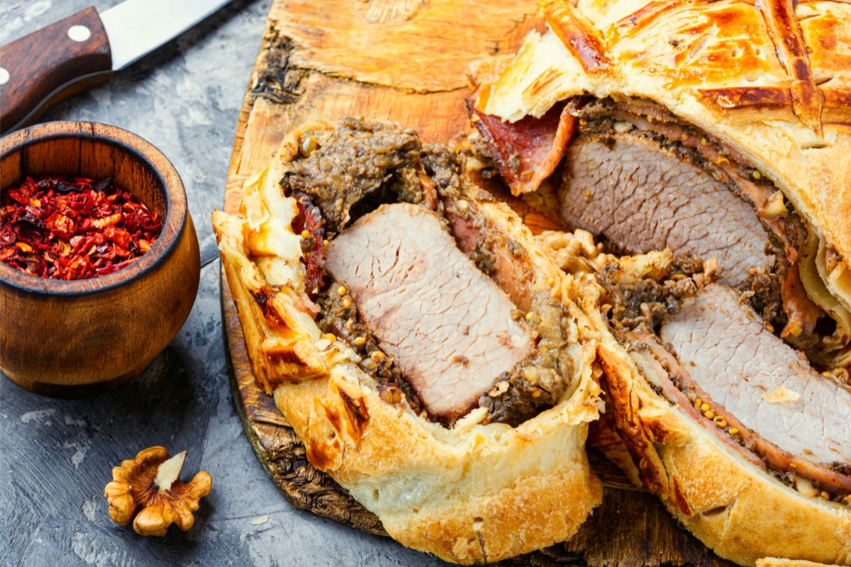 Beef Wellington Turnovers With Sweet Chili Wine Sauce