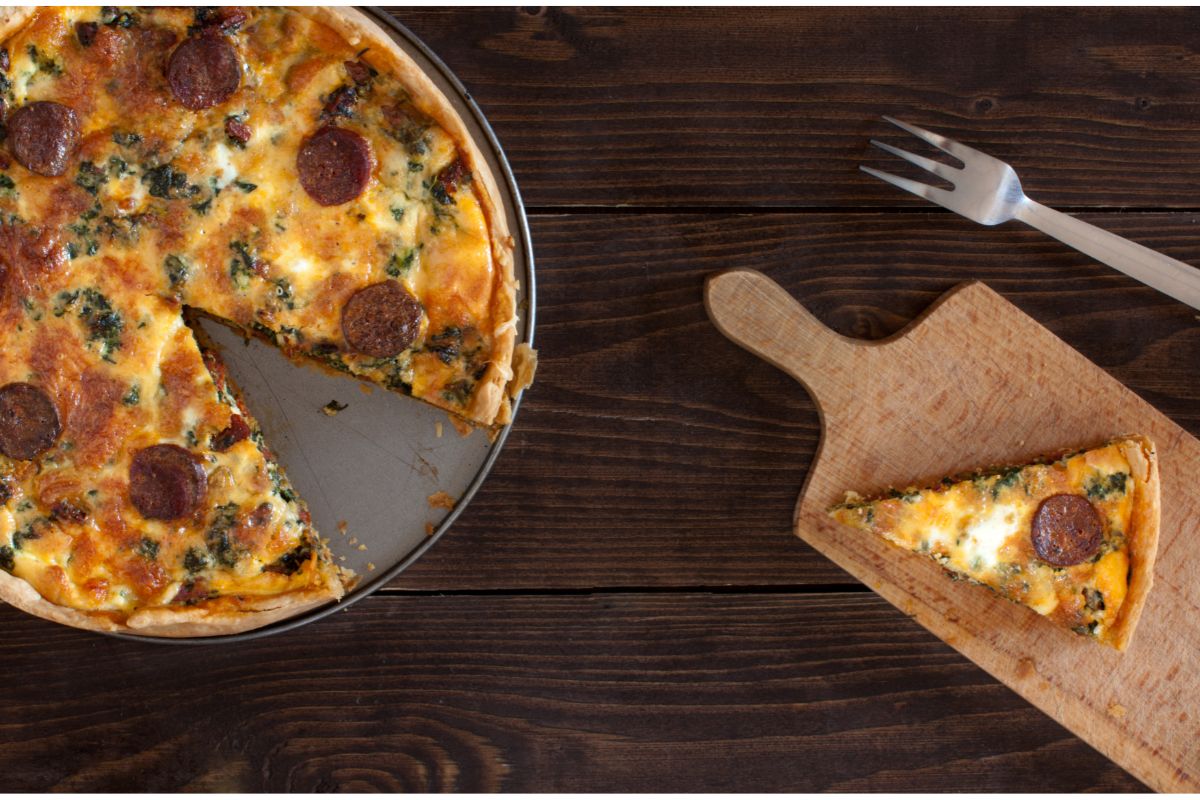 Crustless Quiche With Spinach And Turkey Sausage
