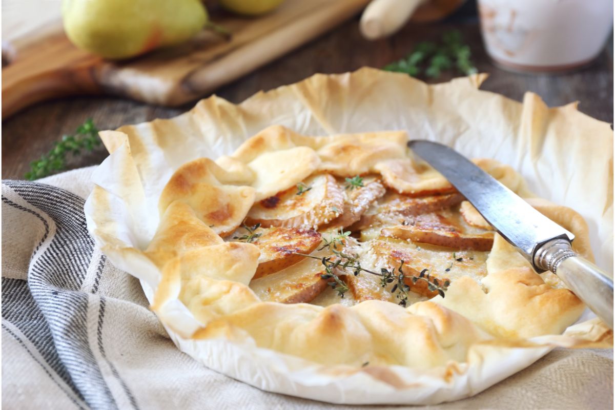 Pear And Caramelized Onion Galette