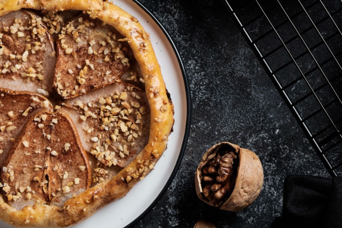 Apple And Pear Galette With Walnut Streusel