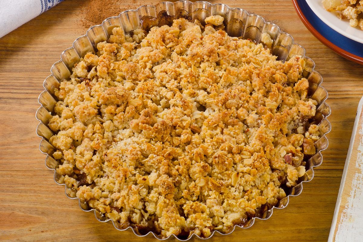 Mini Peach Crumble Pie