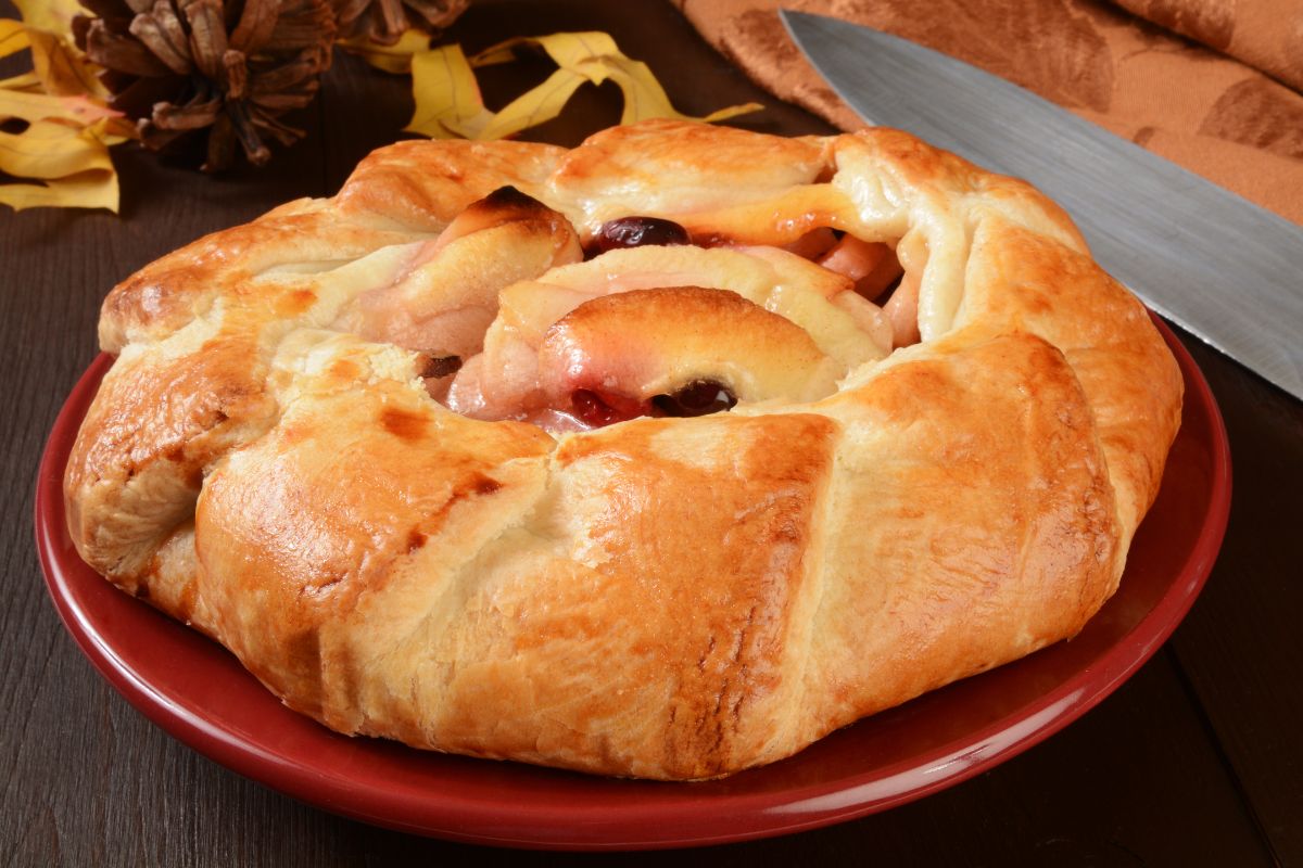 Roasted Pear And Cranberry Galette