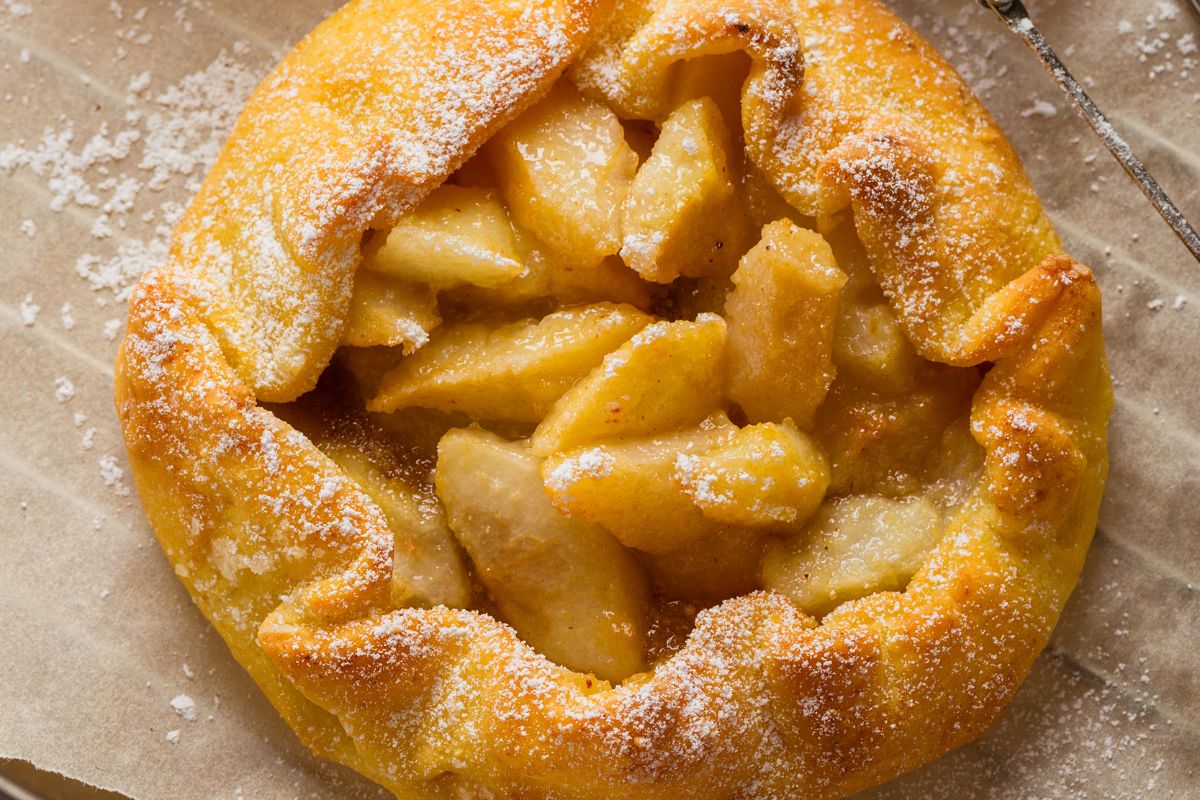 Salted Caramel Pear Galette