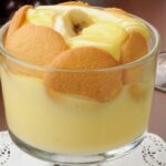 Delicious Cream Cheese Banana Pudding With Chessmen Cookies