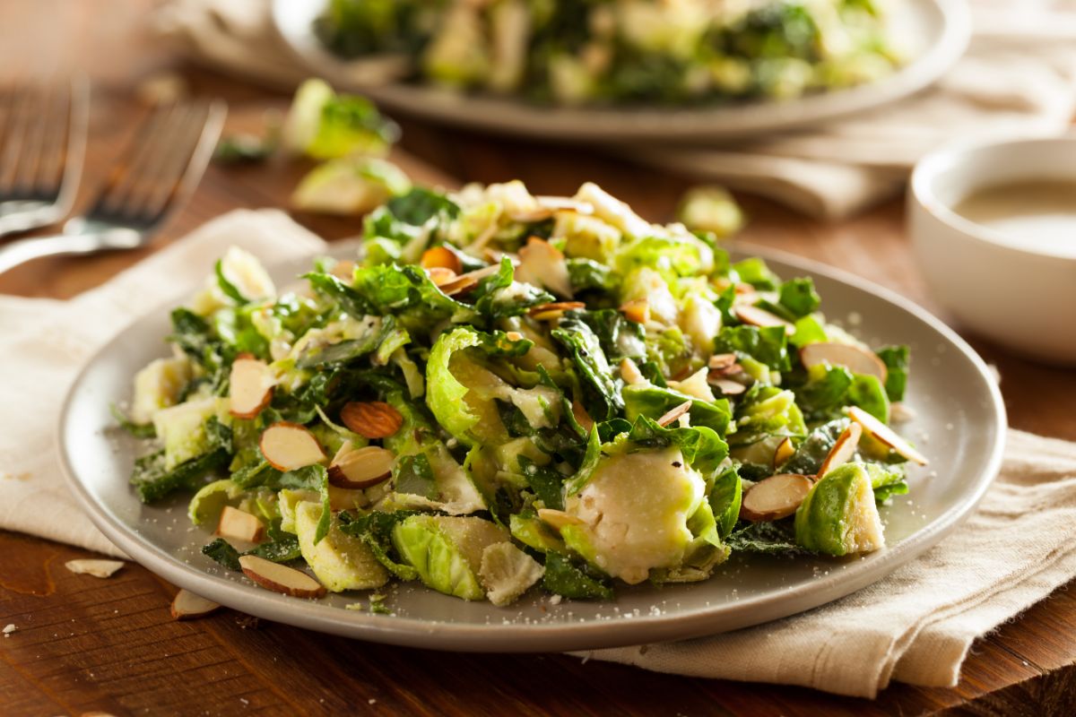 Kale And Brussels Sprouts Salad